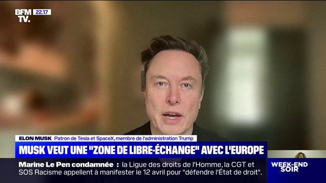 Elon Musk souhaite une zone de libre-échange entre l'Europe et l'Amérique du Nord