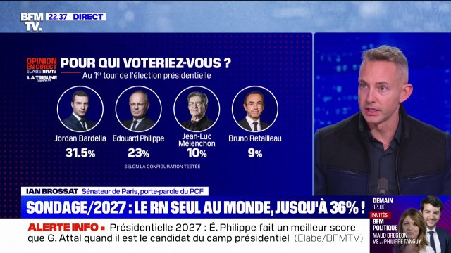 Sondage présidentielle 2027: La gauche a besoin d'avoir un candidat qui rassemble , indique Ian Brossat, sénateur de Paris, porte-parole du PCF