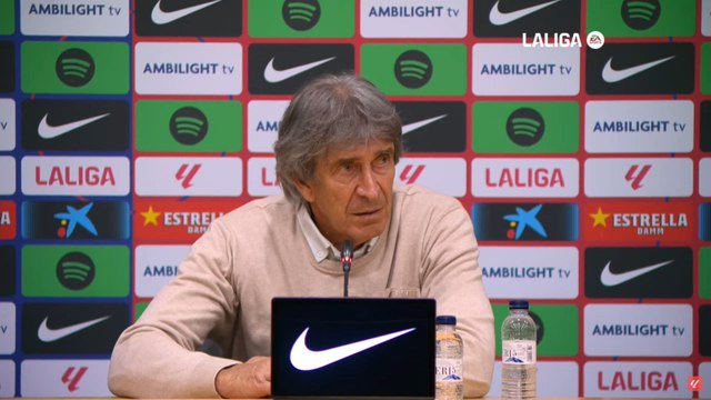 Rueda de prensa de Manuel Pellegrini: FC Barcelona 1 - Real Betis 1