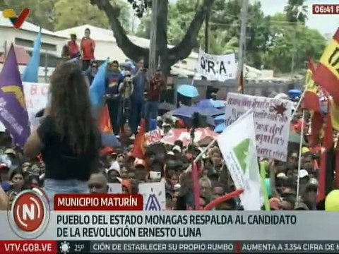 Monagas | Habitantes de Maturín expresan su respaldo al candidato Ernesto Luna