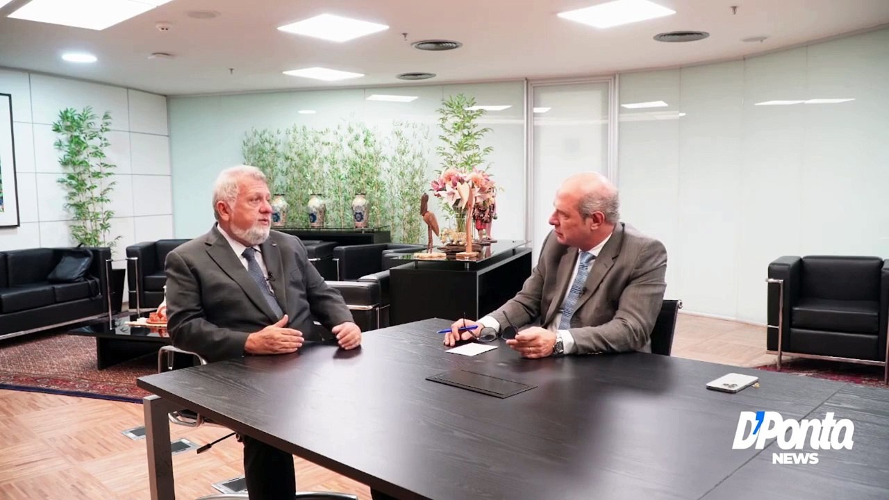 Presidente da Caixa fala com a equipe do D'Ponta News sobre projetos do banco