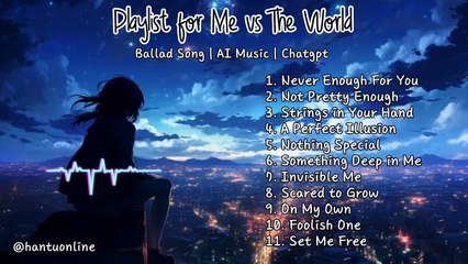 Playlist for Me vs. The World | Ballad Song | AI Music | Chatgpt | English Song