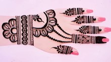 Back hand Mehndi Design