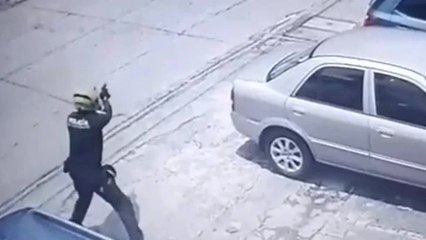 Policías evitaron que ladrones se salieran con la suya tras robar hogar geriátrico en Cali