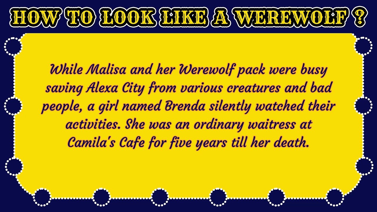 How to Look Like a Werewolf