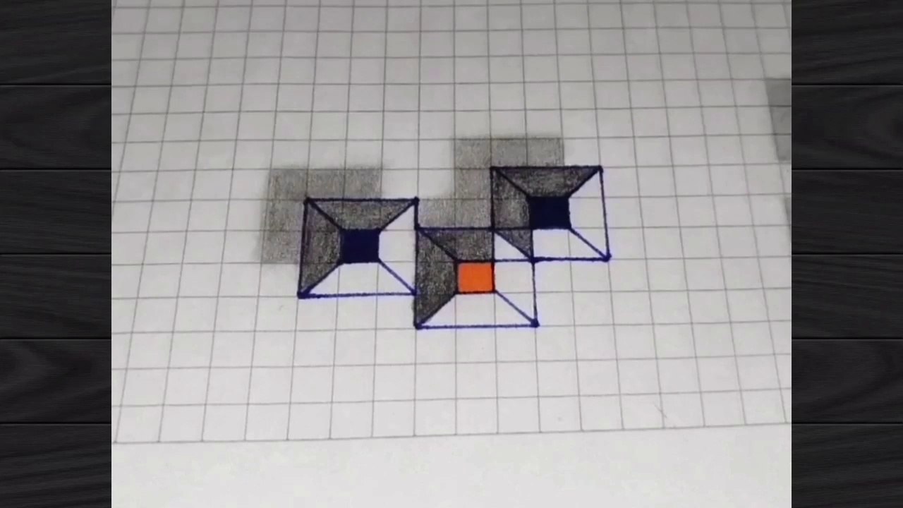 (TUTORIAL #00006) 🎨🖌️🖌️ CÓMO DIBUJAR cuadrados 3D con efecto de sombras. ¡Paso a paso!