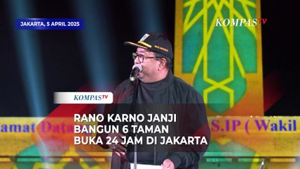 Rano Karno Janji 6 Taman di Jakarta Bakal Buka 24 Jam