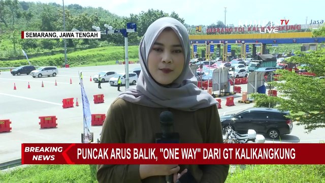Puncak Arus Balik, One Way dari Gerbang Tol Kalikangkung Mulai Berlaku Minggu 6 April