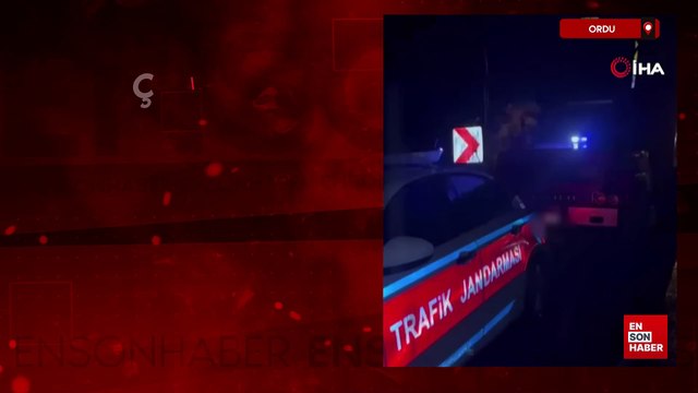 Ordu'da çakar lamba kullanan kamyon sürücüsüne 138 bin lira ceza kesildi