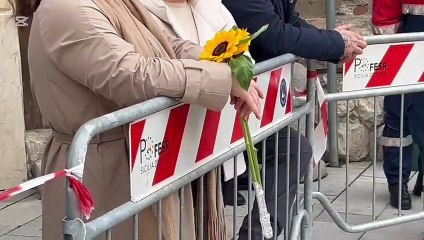 Il video dell'apertura della camera ardente di Sara Campanella a Misilmeri