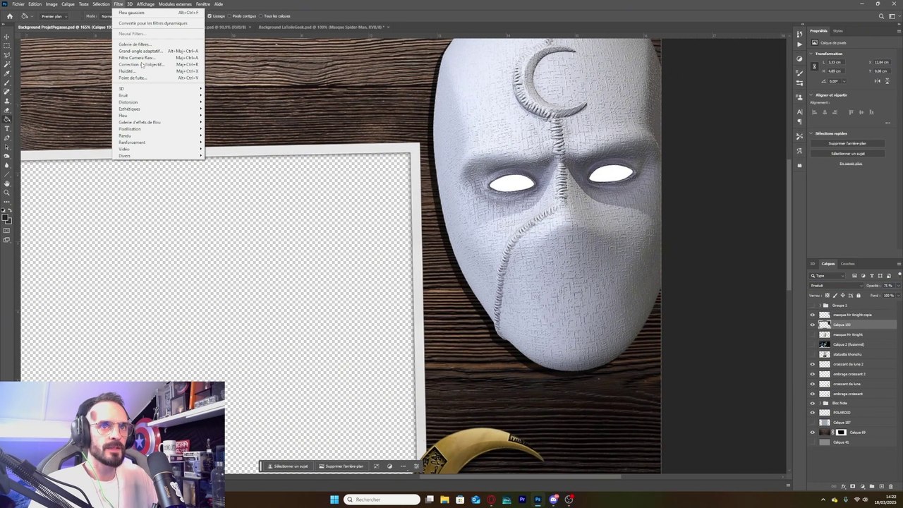 Interface pour le Super Marvel Show sur Photoshop | Partie 1