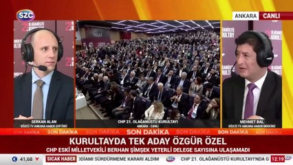 Kurultayda tek aday Özgür Özel