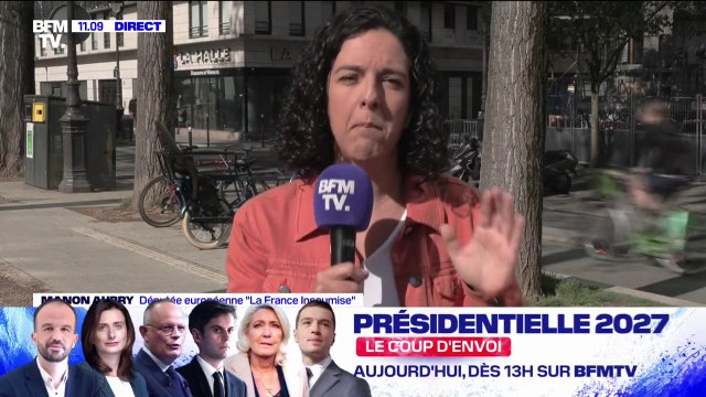 Meeting du RN à Paris: “On ne les a jamais vus se mobiliser pour les Français et les Françaises”, critique Manon Aubry (LFI)
