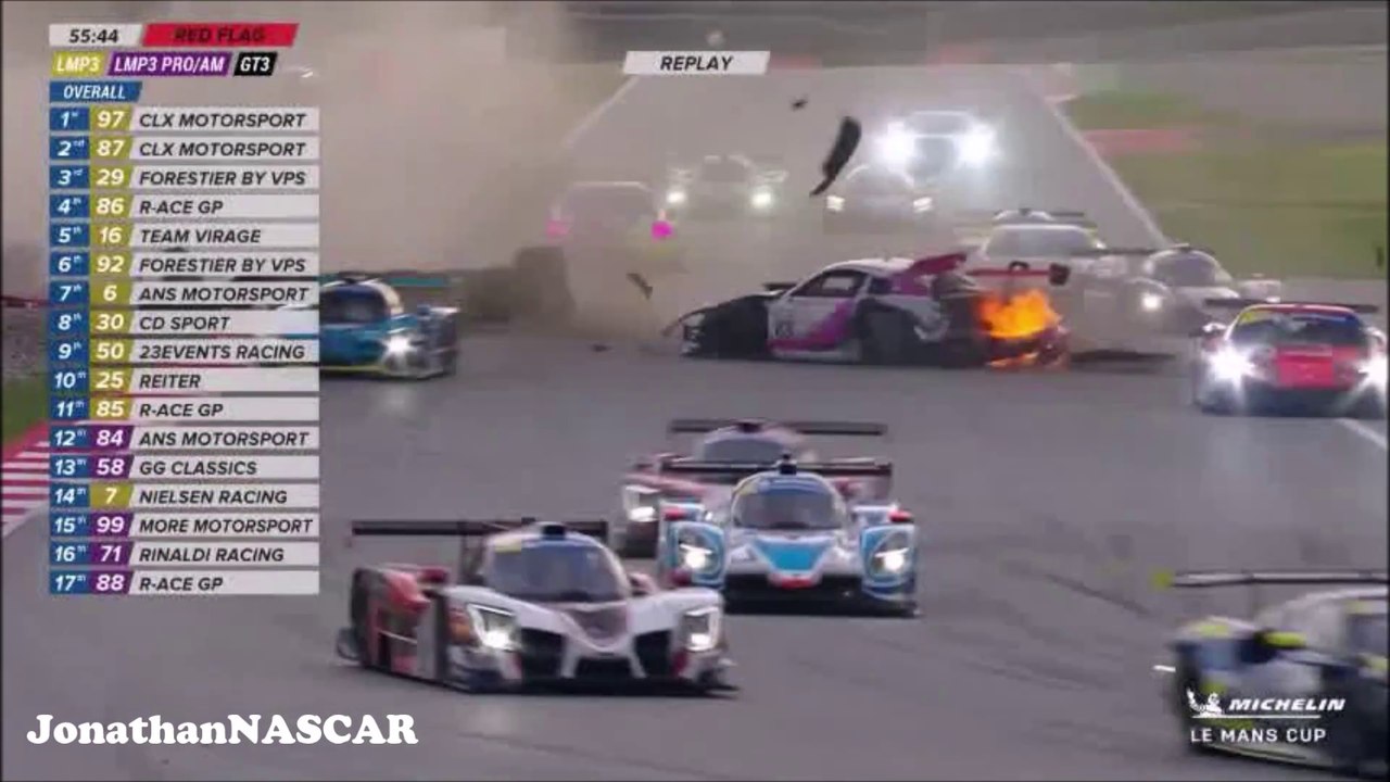 Marta Garcia Huge Crash Barcelona Michelin Le Mans Cup