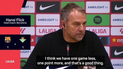 Flick remains positive despite Barcelona dropping points