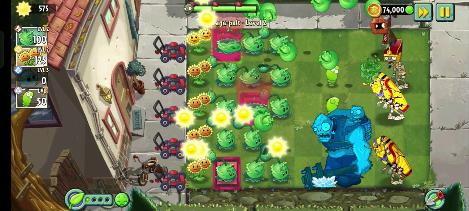 Pvz2 plant challenge the zombie team work zombie