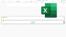 How to fix Excel cannot open the file XLSX because the file format or file extension is not valid