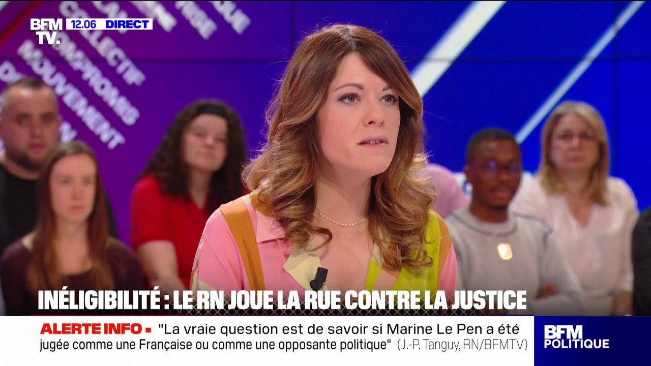 Maud Bregeon (Ensemble) “reproche” au RN de “jeter l’opprobre sur l’ensemble de l’institution judiciaire”
