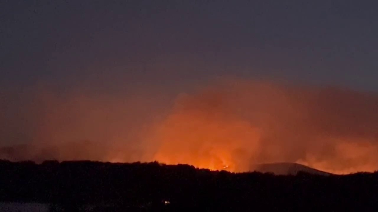 The wildfire from Loch Doon