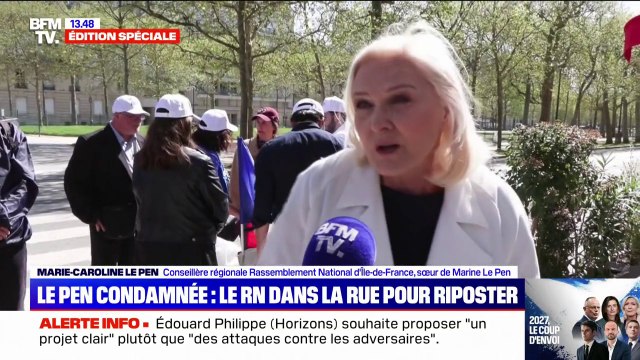 Condamnation de Marine Le Pen: La décision qui a été rendue est inquiétante, la démocratie est un peu bafouée , déclare Marie-Caroline Le Pen