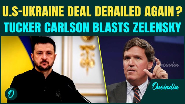 Zelensky ‘Acted Like a Crazy Person’ Over US Deal | Tucker Carlson Slams Ukrainian President