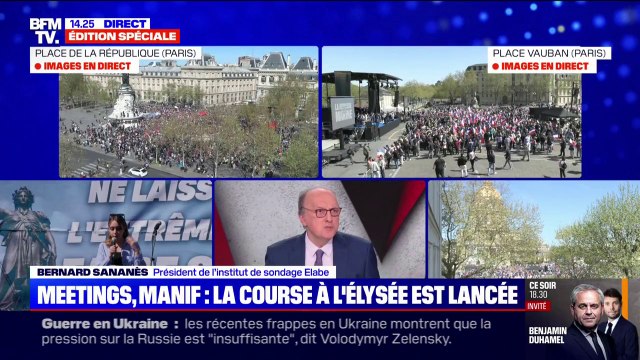 Présidentielle: Trois personnes sur dix qui iraient voter aujourd'hui, choisiraient le Rassemblement national , explique le président de l'institut de sondage Elabe