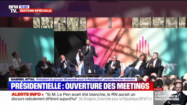 Meetings à Paris: Gabriel Attal (Ensemble) accuse le Rassemblement national d'attaquer nos juges et nos institutions
