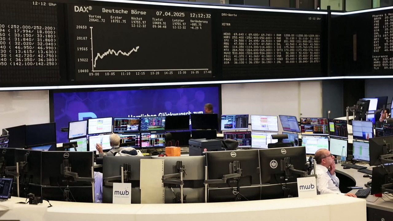 Weltweiter Börsencrash setzt sich fort - Dax stürzt bei Handelsbeginn ab