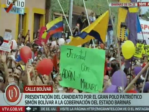 Caravana de motorizados acompañó presentación de candidatura de Adán Chávez por el estado Barinas