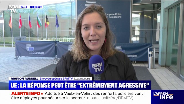 Droits de douane américains: Nous voulons cette désescalade commerciale , affirme Laurent Saint-Martin, ministre chargé du Commerce extérieur, à l'issue de la réunion au Luxembourg