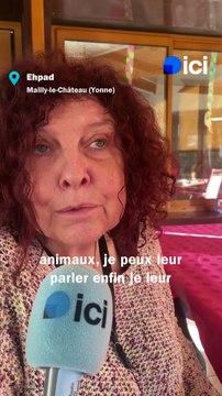 Loi Bien vieillir : un an après la promulgation, le quotidien de Sylvie avec ses animaux à l'Ehpad de Mailly-le-Château
