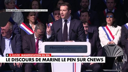 «Jamais notre mouvement ne remettra en doute la séparation des pouvoirs», assure Jordan Bardella