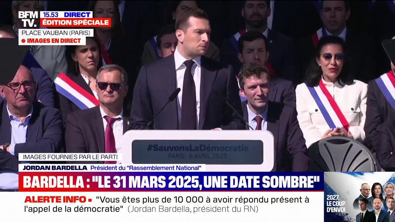 Condamnation de Marine Le Pen: Jordan Bardella évoque une "provocation" de la part du système judiciaire