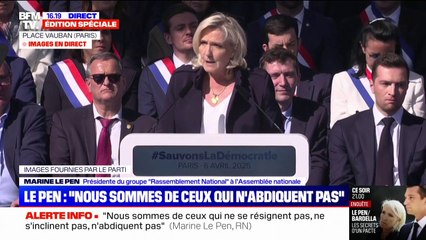 Marine Le Pen: "Le concept de tableau de chasse judiciaire est à l'opposé de l'idée que je me fais de la justice"