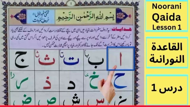 Alif Baa Taa | Qaida Noorania lesson 1 I Arabic Alphabet | Noorani Qaida Alif Baa I Arabic beginners