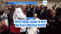 Papież zaskakuje wiernych podczas mszy w Bazylice św. Piotra: 