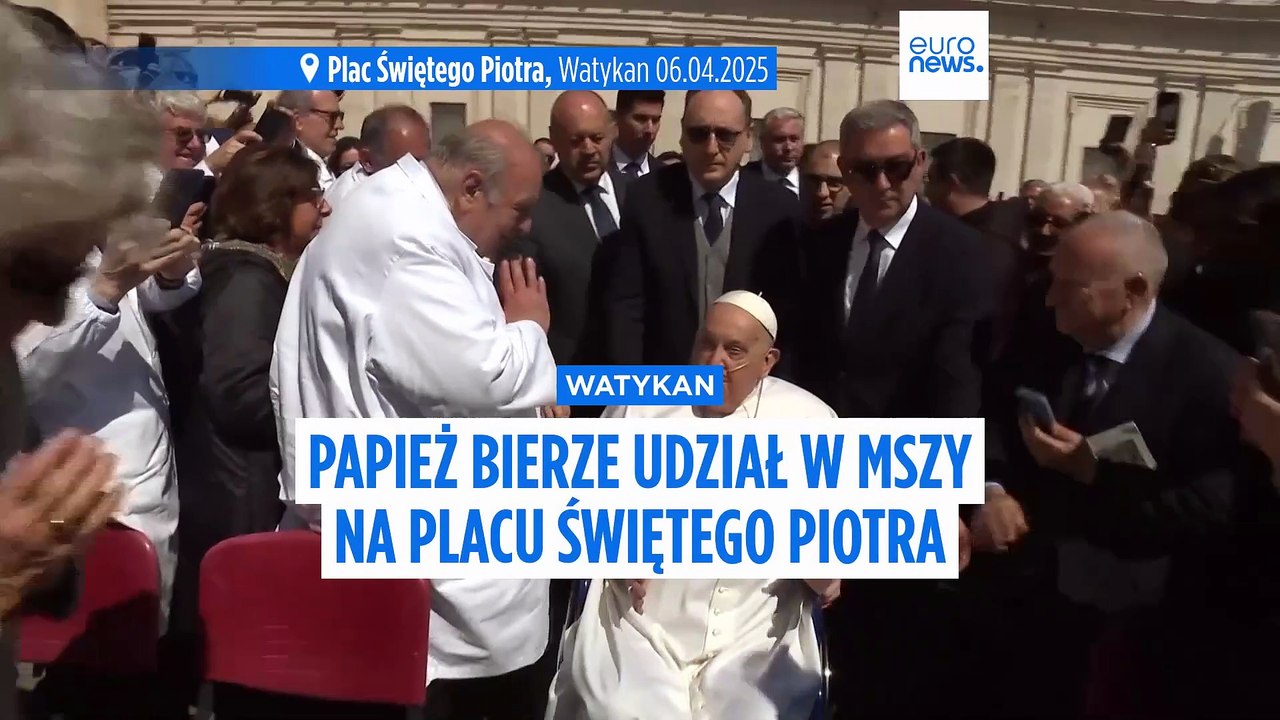 Papież zaskakuje wiernych podczas mszy w Bazylice św. Piotra: "Dziękuję z serca"