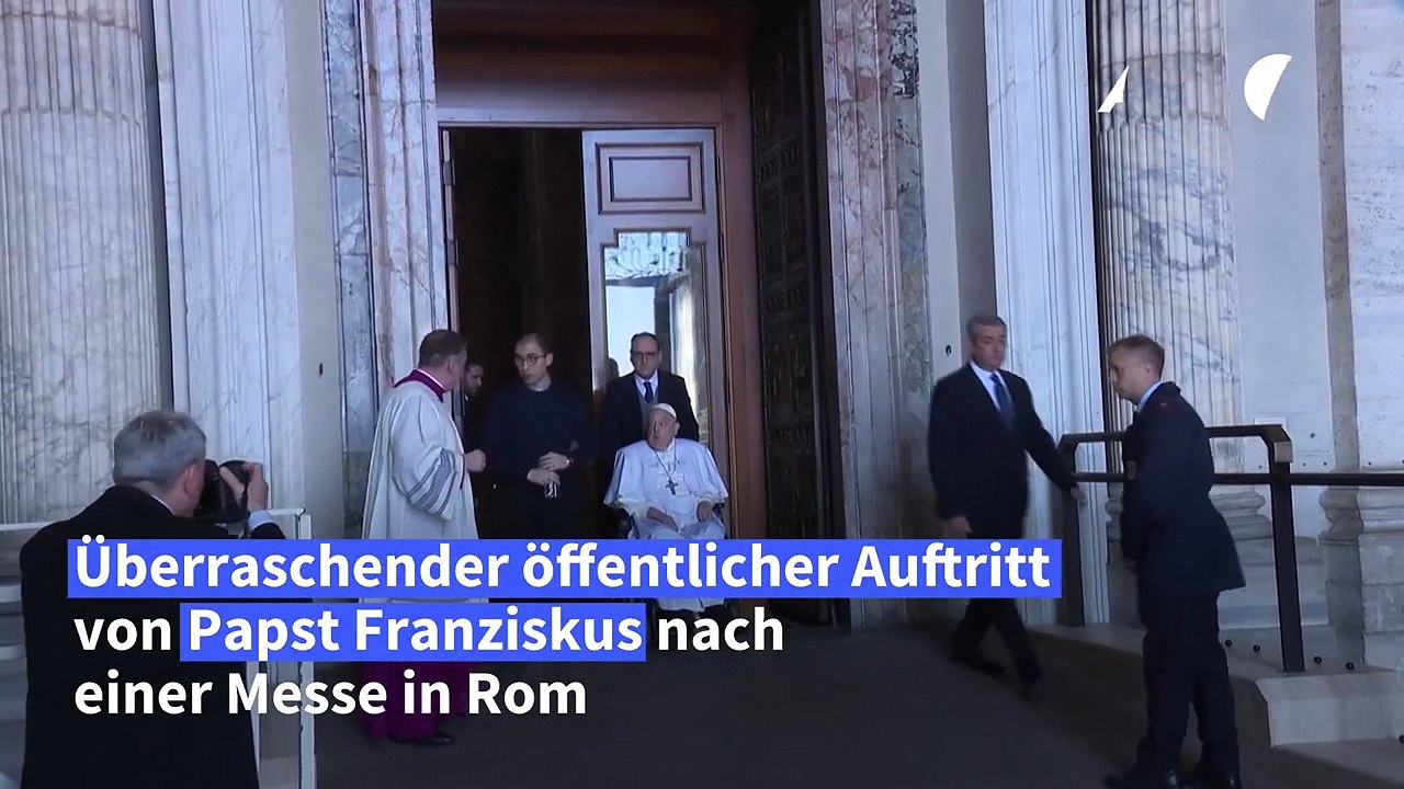 Auftritt während Genesungszeit: Papst zeigt sich überraschend in der Öffentlichkeit