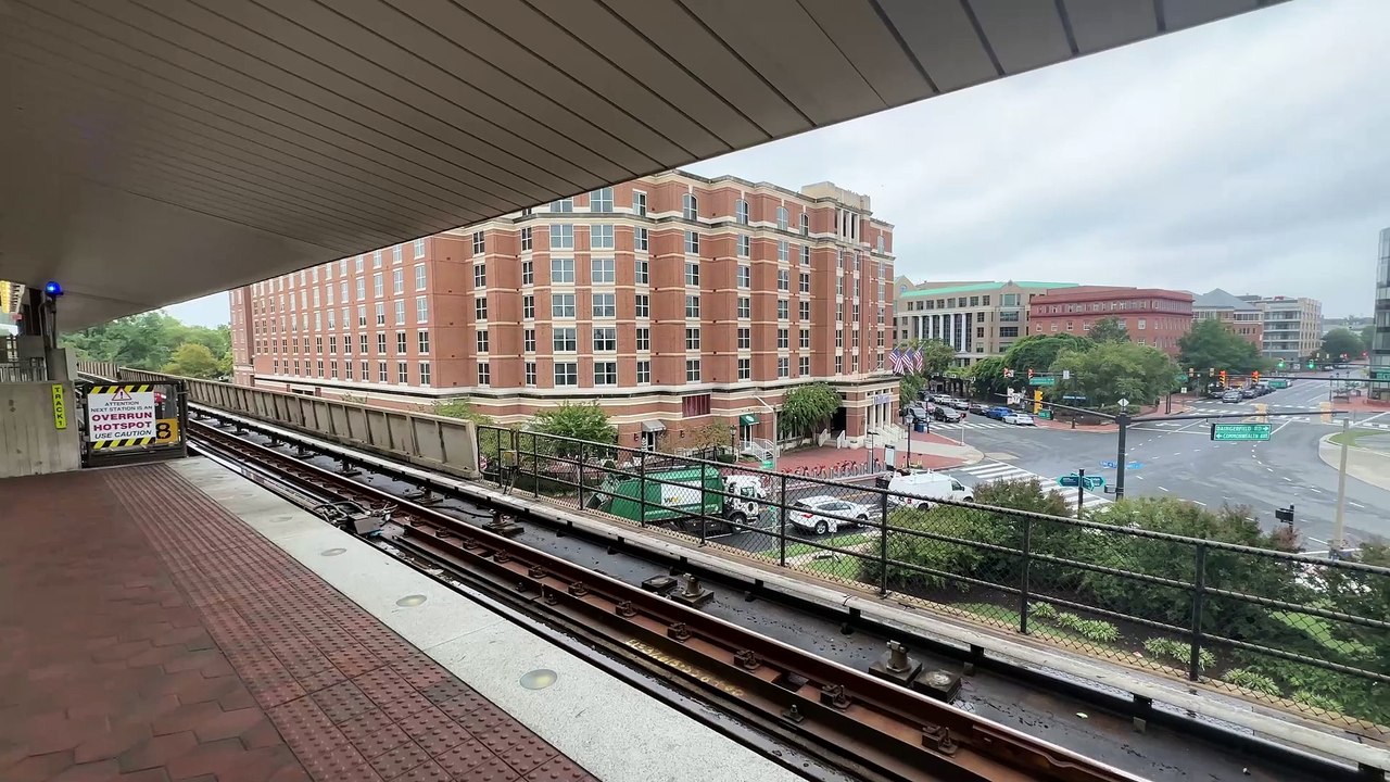 train station from a window