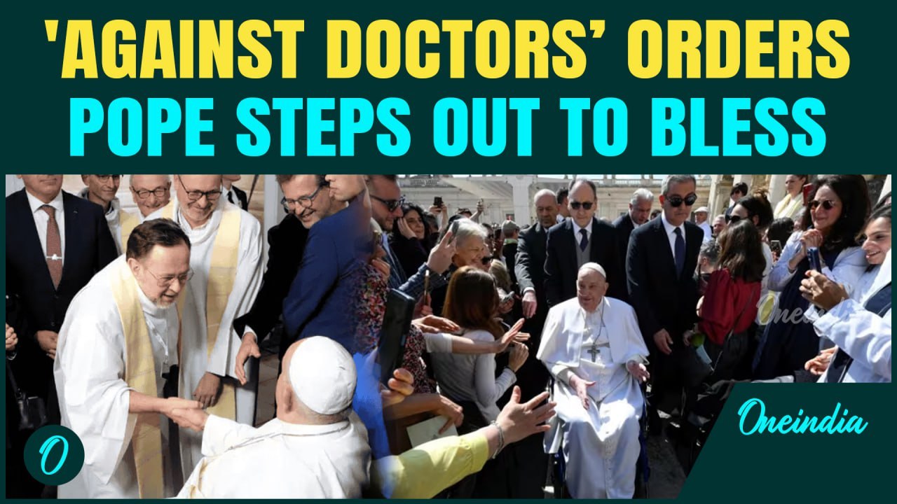 Pope Francis 'Defies Doctors' to Bless Crowds at Vatican | First Appearance Since near-death Battle