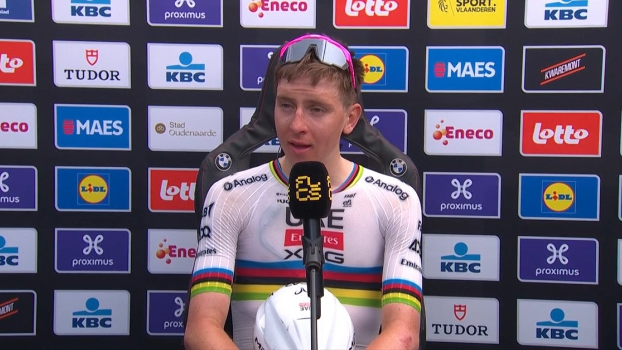 Cycling - Ronde van Vlaanderen 2025 - Tadej Pogacar : "It's hard to believe... happy to win with this jearsey"