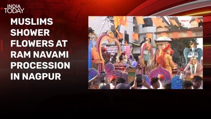 Nagpur: Muslims welcome Ram Navami yatra with flowers in 'message of brotherhood'