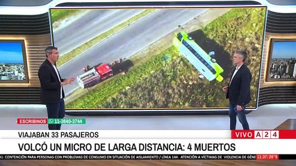 ⚠️ VOLCÓ  UN MICRO EN LA RUTA 51