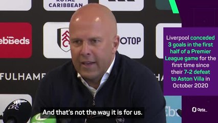 Liverpool 'not complacent' in Fulham defeat - Slot