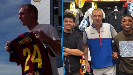 Jérémy Mathieu, du Barça... à Intersport