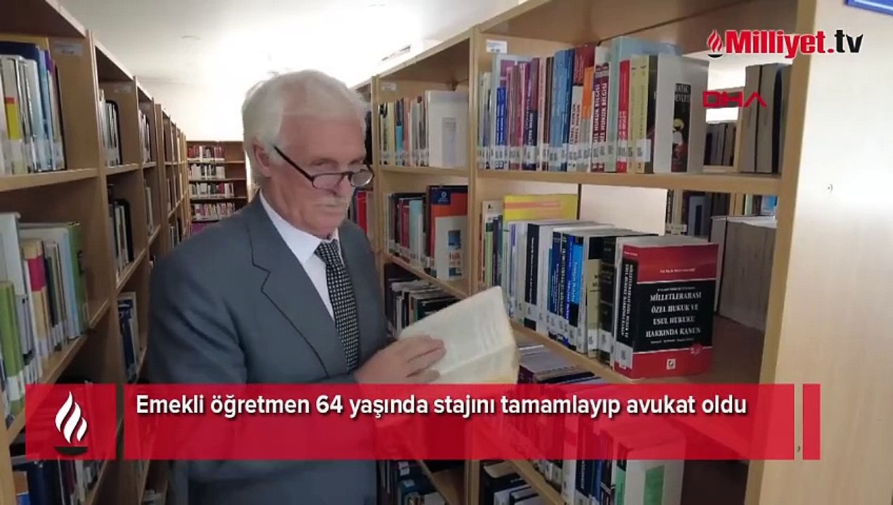 Emekli öğretmen 64 yaşında stajını tamamlayıp avukat oldu