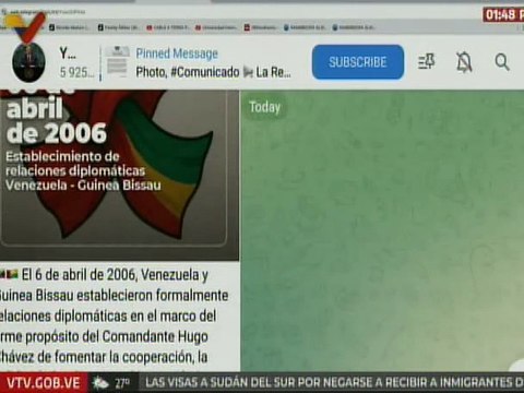 Venezuela celebra los 19 años de relaciones diplomáticas con Guinea Bissau