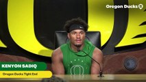 Oregon Ducks Tight End Kenyon Sadiq Shares His Goals for 2025 Season