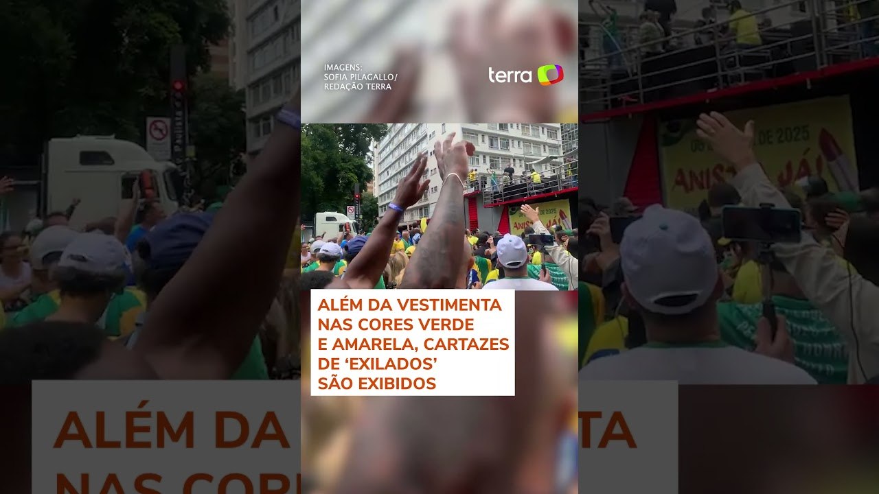 Bolsonaristas se aglomeram na Avenida Paulista antes de ato por anistia a envolvidos no 8/1 #shorts