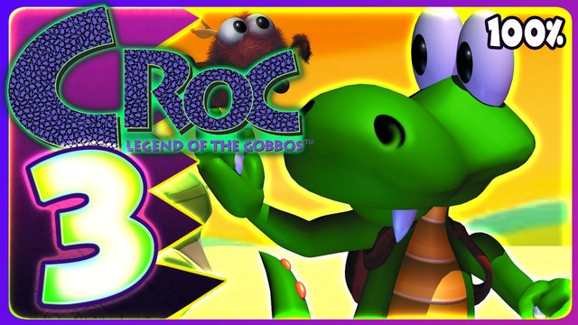 Croc Legend of the Gobbos Walkthrough Part 3 (PS5, PS1) 100% Desert Zone